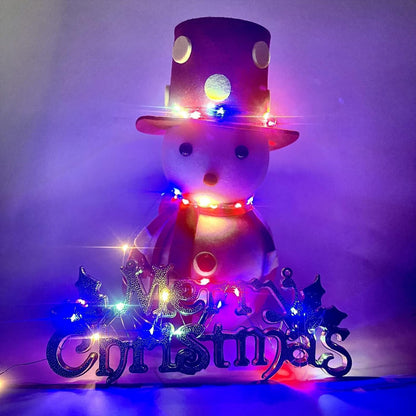 4-Pack Multicolor Christmas Fairy Lights Battery Operated with Timer, Waterproof 16FT 50 LED String