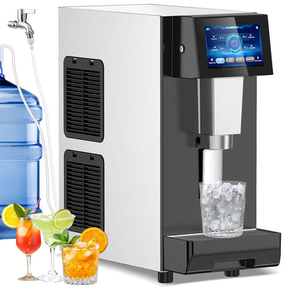 Nugget Ice Maker Countertop, 60 LBS/Day with 5LBS Storage Bin, Water Dispenser Countertop Ice Maker