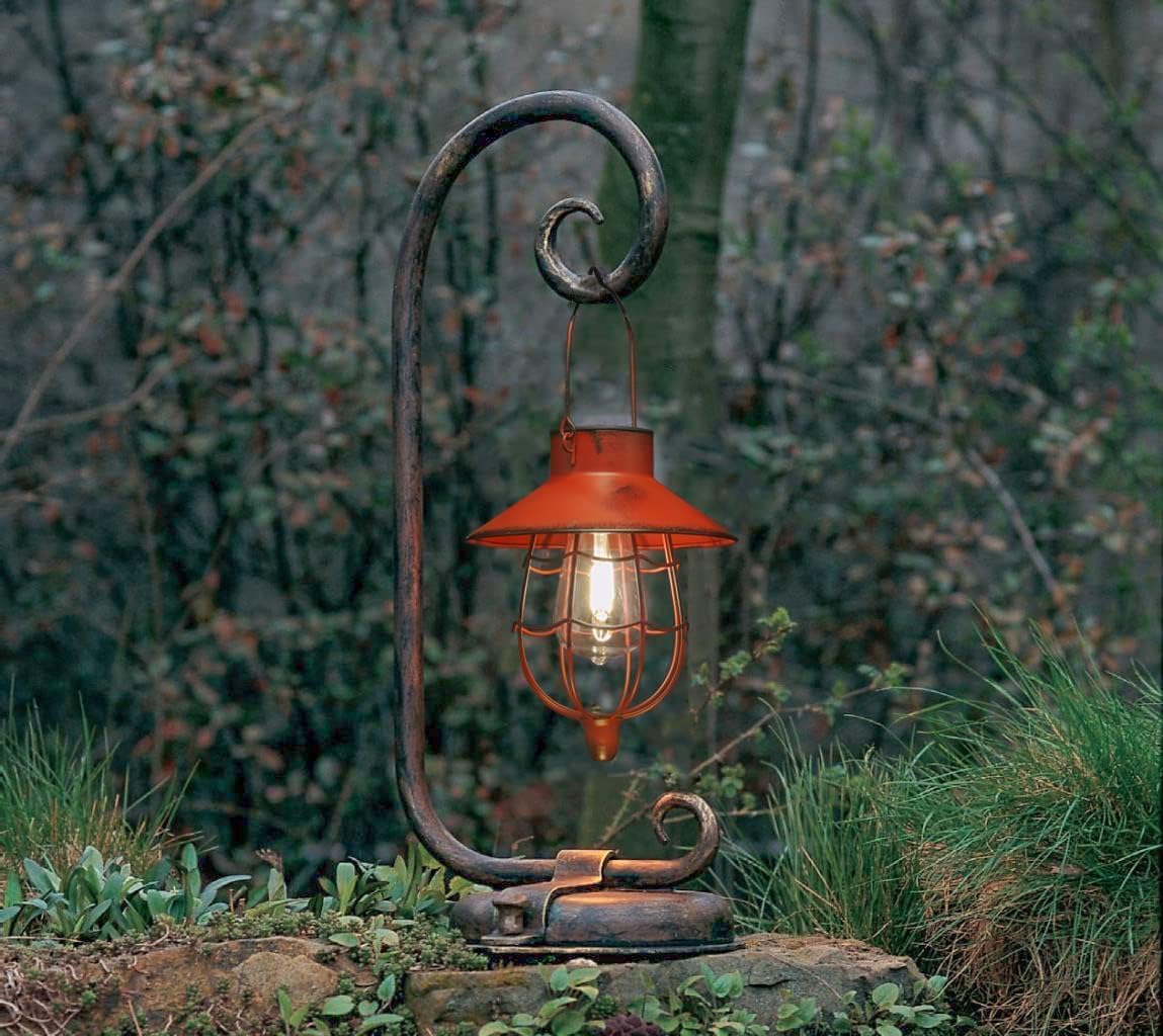 YAKii 6 Pack Solar Lantern Hanging Waterproof Outdoor Metal Solar Lamp with Warm White Light