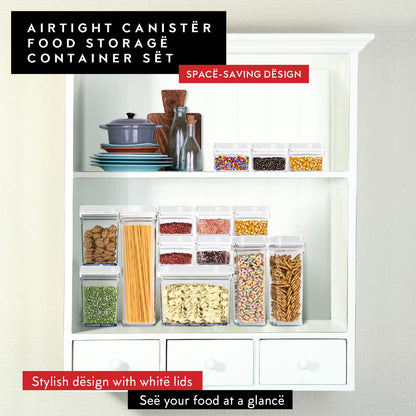 DWËLLZA KITCHEN Airtight Food Storage Containers with Lids – 6 Pieces All Same Size - Pantry