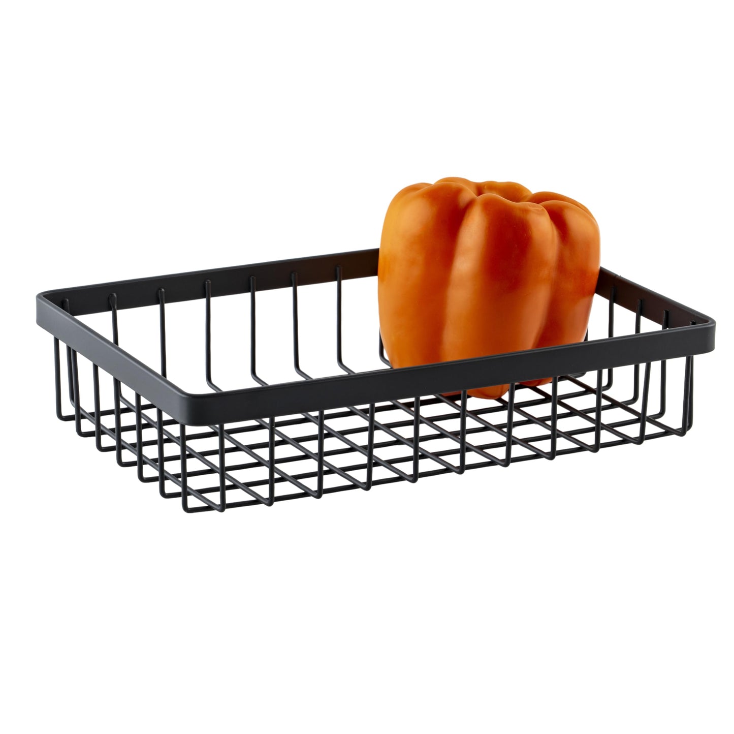 G.E.T. WB-962-MG Rectangular Metal Storage Wire Basket for Pantry, Produce and More, 9" x 6" x 2"