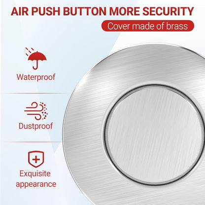 APIELE Garbage Disposal Air Switch Kit, Sink Top Push Button Switch for Food Waste Disposer, UL