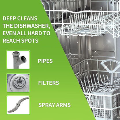 NATRUTH Dishwasher Cleaner And Deodorizer Tablets -30 Pack for Deep Cleaning, Deodorizing &