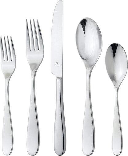 Silverware Set for 4 – 18/10 Stainless Steel Flatware, Mirror Finish, Dishwasher Safe, Heavy-Duty