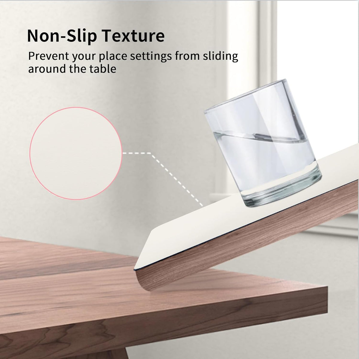 Maxpearl Faux Leather Placemats Set of 4, Waterproof - Wipe Clean - Heat Resistant - Anti Slip
