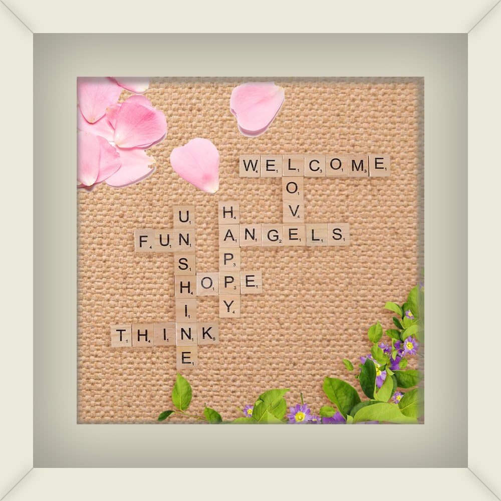1000 Scrabble Letters for Crafts - Wood Tiles for DIY Gift Decoration - Making Alphabet Coasters