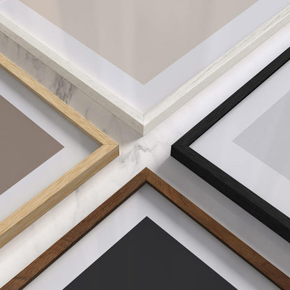 Haus and Hues 16x20 White Oak Wood Picture Frames Set of 25 - Premium Bulk Picture Frames 16x20