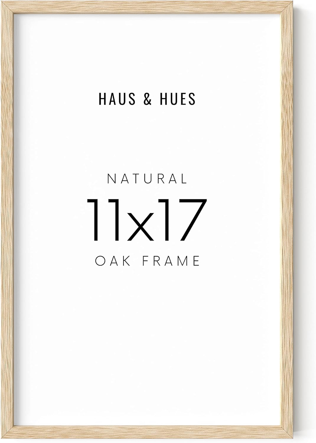 HAUS AND HUES 11x17 Picture Frame - 11 X 17 Frame Wood Picture Frames, 11x17 Poster Frame Wooden