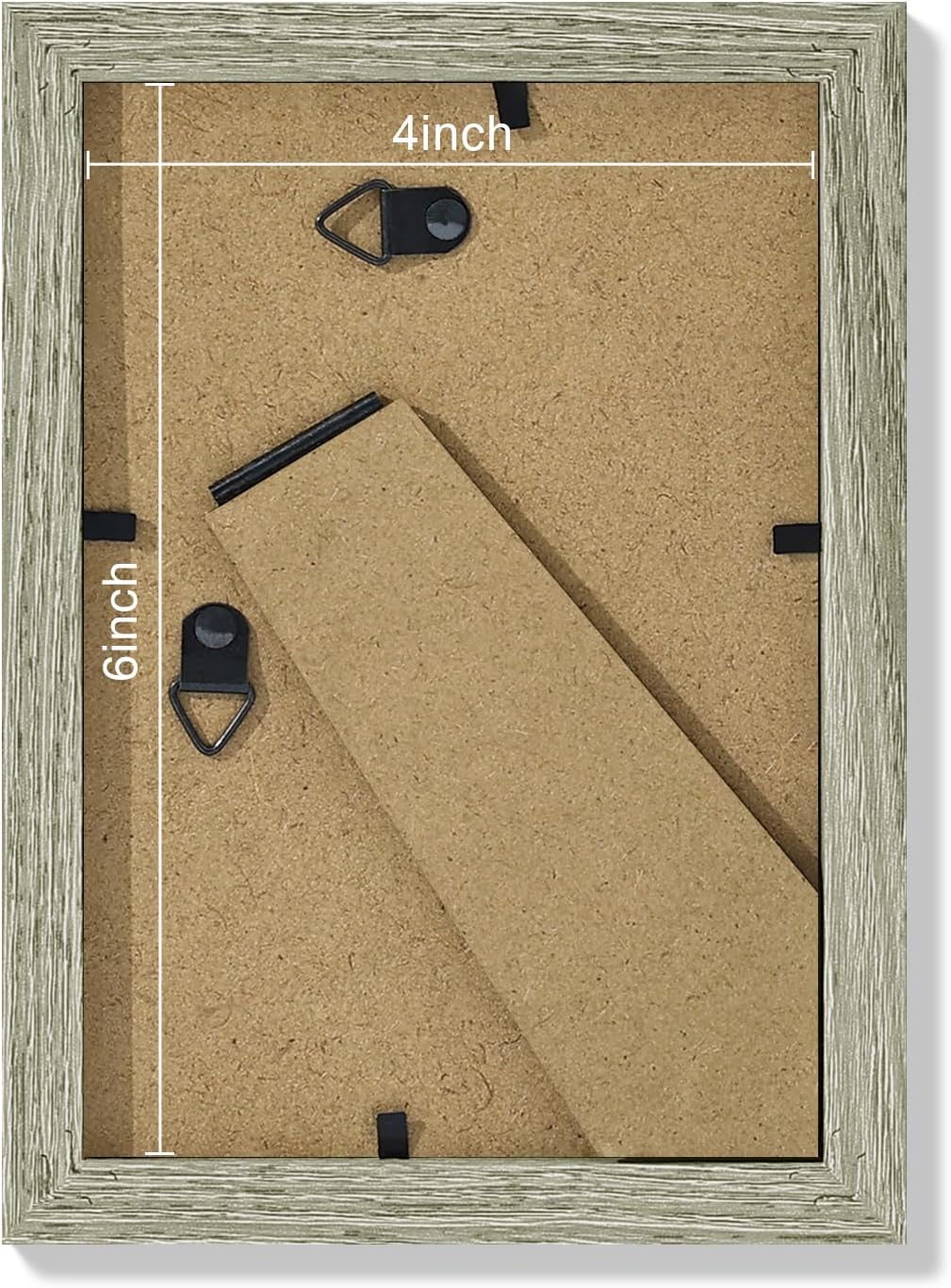 Vittanly 4x6 Picture Frames Set of 9, Shatter Resistant Plexiglass, Display 3.5x5 Pictures with Mat