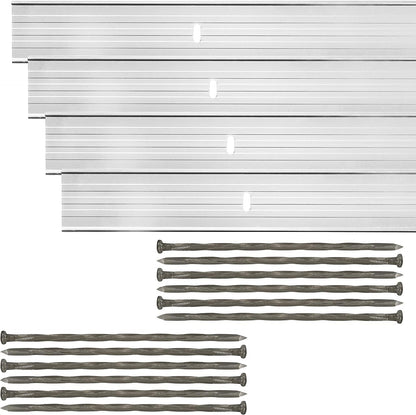 Dreamscape E-Z Edge Aluminum Landscape Edging - 8 Strips, 6ft Each (48ft Total), Mill Finish
