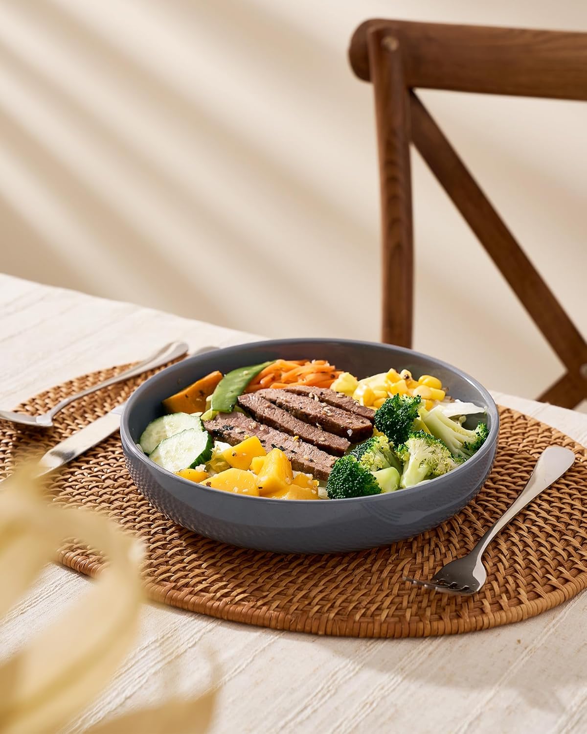 famiware Milkyway 33 oz Bowl Set, Pasta Bowls Set of 4, Salad Bowls Perfect for Your Friend for
