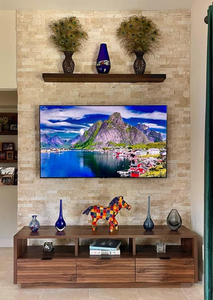 joelsantiques - 42 Inch Wooden Floating Shelves for Wall - 42x6x2 in - Made of Natural Wood - Long