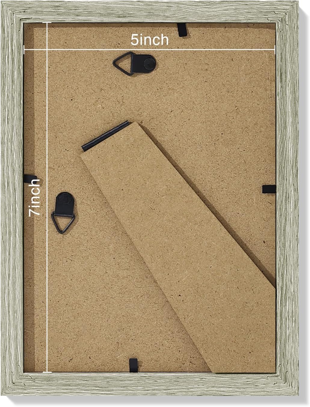 Vittanly 5x7 Picture Frames Set of 9, Shatter Resistant Plexiglass, Display 4x6 Pictures with Mat