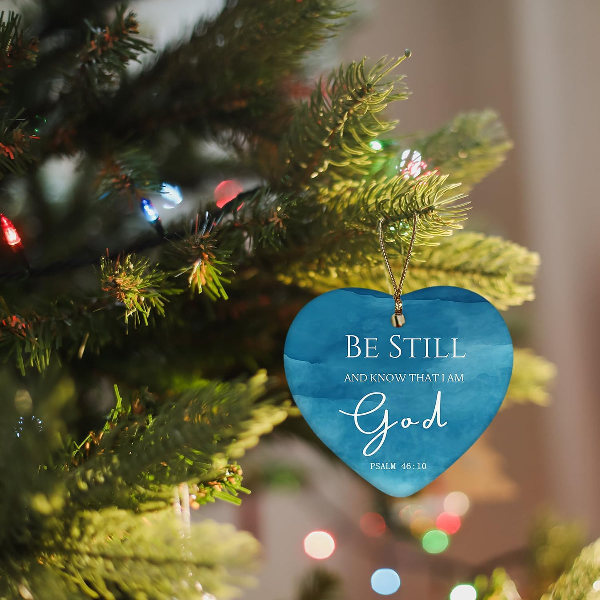 Religious Christian Ornaments, Be Still and Know That I am God Christian Christmas, Christian Gifts