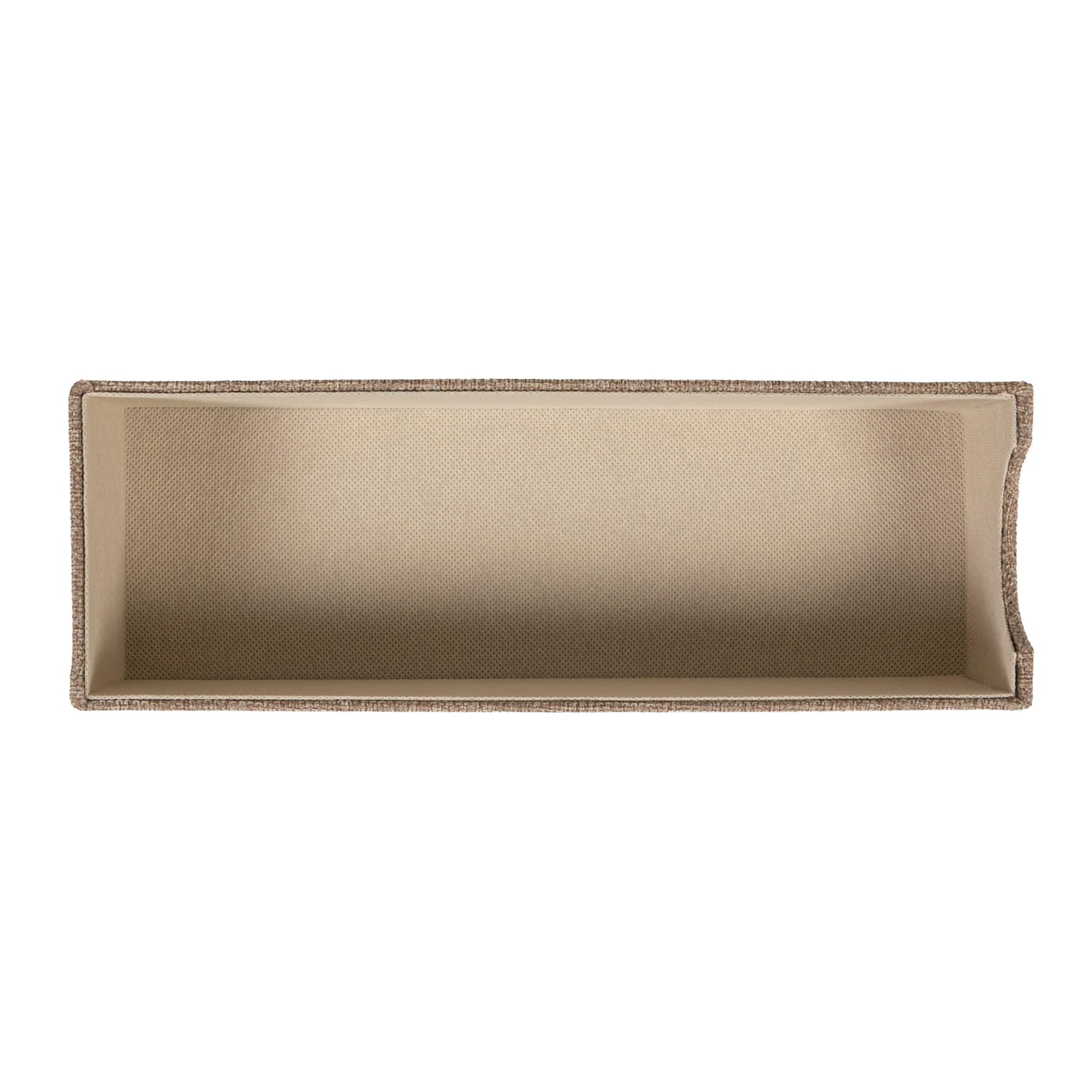 Household Essentials Brown 720-1 Deep Drawer Organizer Box for Storage | 12 in x 4 in x 3.13