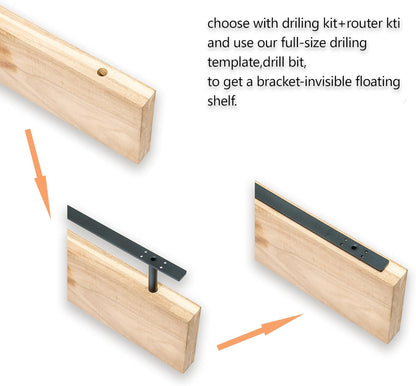 69 inches, Heavy-Duty Floating Shelf Bracket, Hidden Shelf Bracket for Fireplace Shelves, Installed