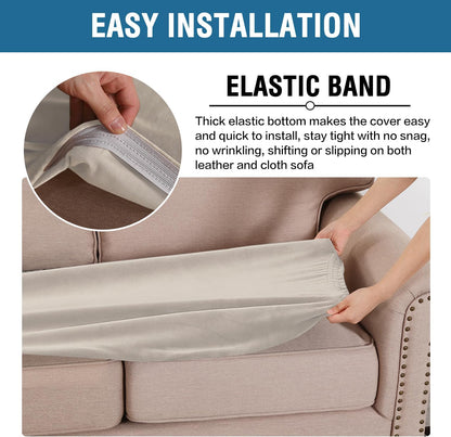H.VERSAILTEX Velvet Stretch Individual Couch Cushion Cover Plush Cushion Slipcover for Loveseat