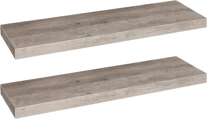 HOOBRO Floating Shelves for Wall, Wall Mounted Shelf Set of 2, 31.5" Hanging Shelf with Invisible