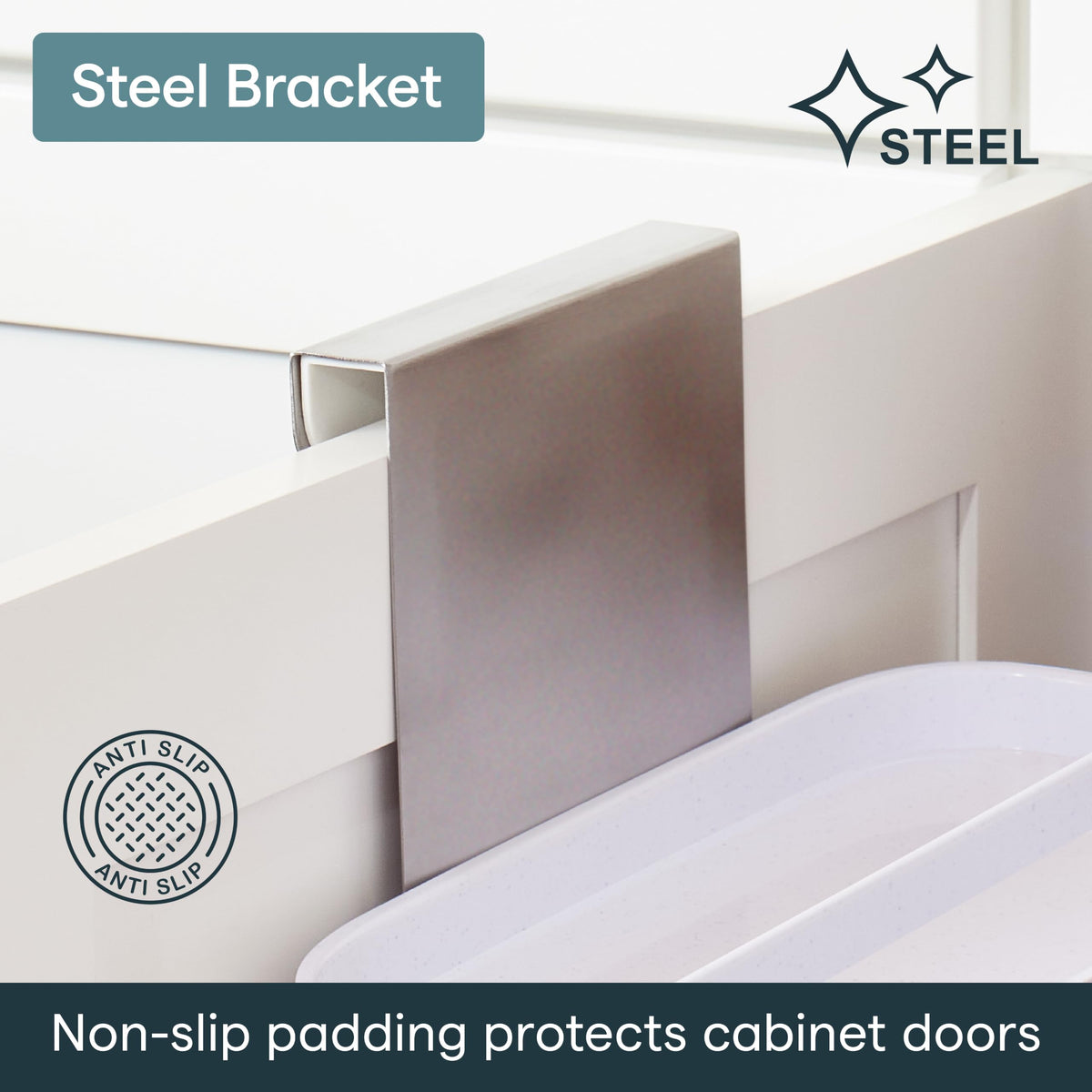 YouCopia DoorStash Dishwasher Pod Holder, Cabinet Door Storage Container