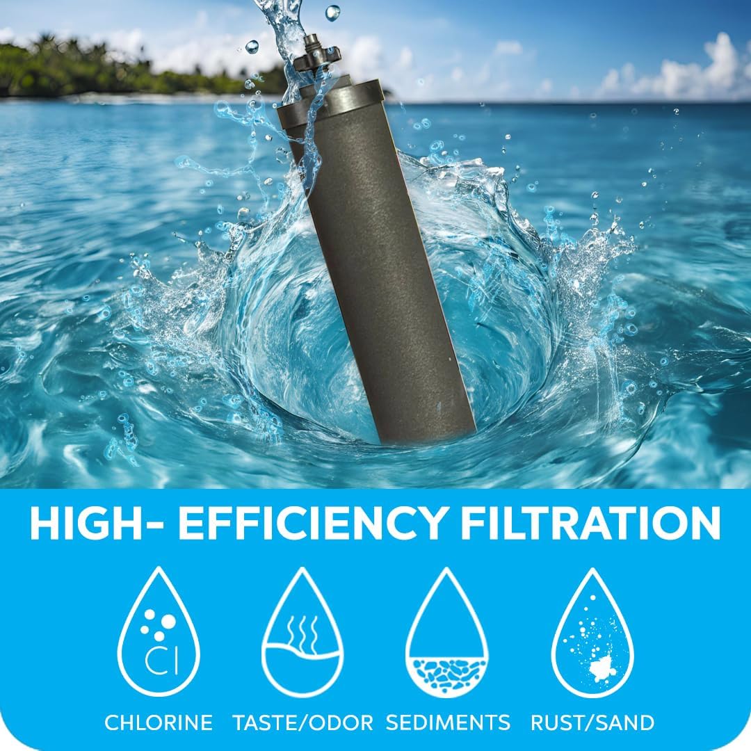 Authentic CB9 Clearbrook 9-Inch Gravity-Fed Water Filter Systems, Replacement For Berkey BB9-2