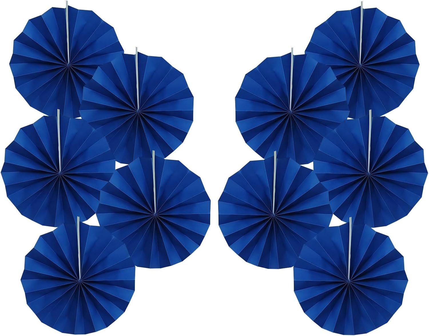 Blue Birthday Decorations,DIY Blue Paper Fans Hanging Decoration ,Party Decorations for Adults 8in