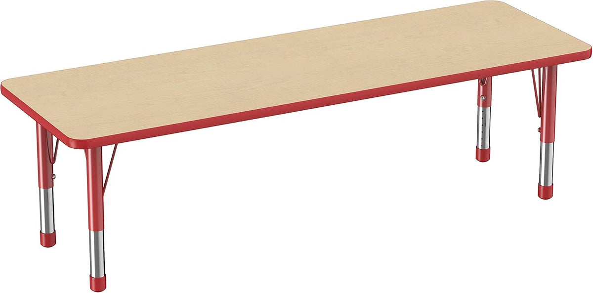 Factory Direct Partners FDP Rectangle Activity School and Classroom Kids Table (24 x 72 inch)