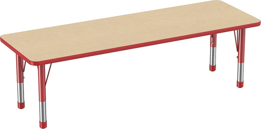 Factory Direct Partners FDP Rectangle Activity School and Classroom Kids Table (24 x 72 inch)