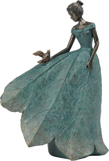 Guichifun Fairy Statue Collection Home Decoration - Leaf Angel Girls Resin Home Garden Decor for