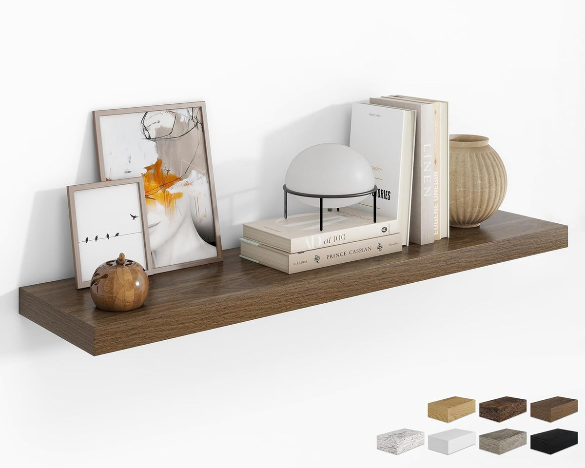 RICHFOCUS 48Inch Floating Shelves for Wall 1 Pack Shelves for Bedroom|Kitchen|Bathroom Wall Mounted