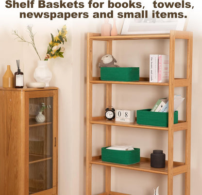 3 Pack Small Storage Baskets for Organizing, Cute Woven Decorative Gift Baskets for Shelves, Mini