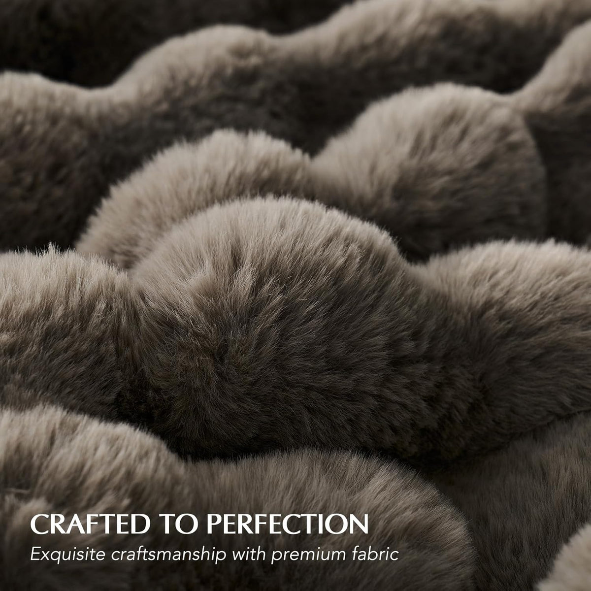 EVERGRACE Ultra Soft Luxury Fluffy Faux Rabbit Fur Throw Blanket, Thick Warm Fuzzy Blankets for