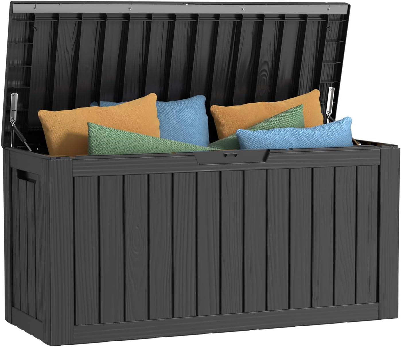 DRATO 80 Gallon Deck Box, Outdoor Storage Box for Patio Furniture, Patio Cushions, Gardening Tools