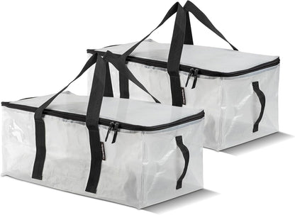 CleverMade Under Bed Storage Bag - Collapsible Storage for Shoes and Clothes Easy Use - Heavy Duty