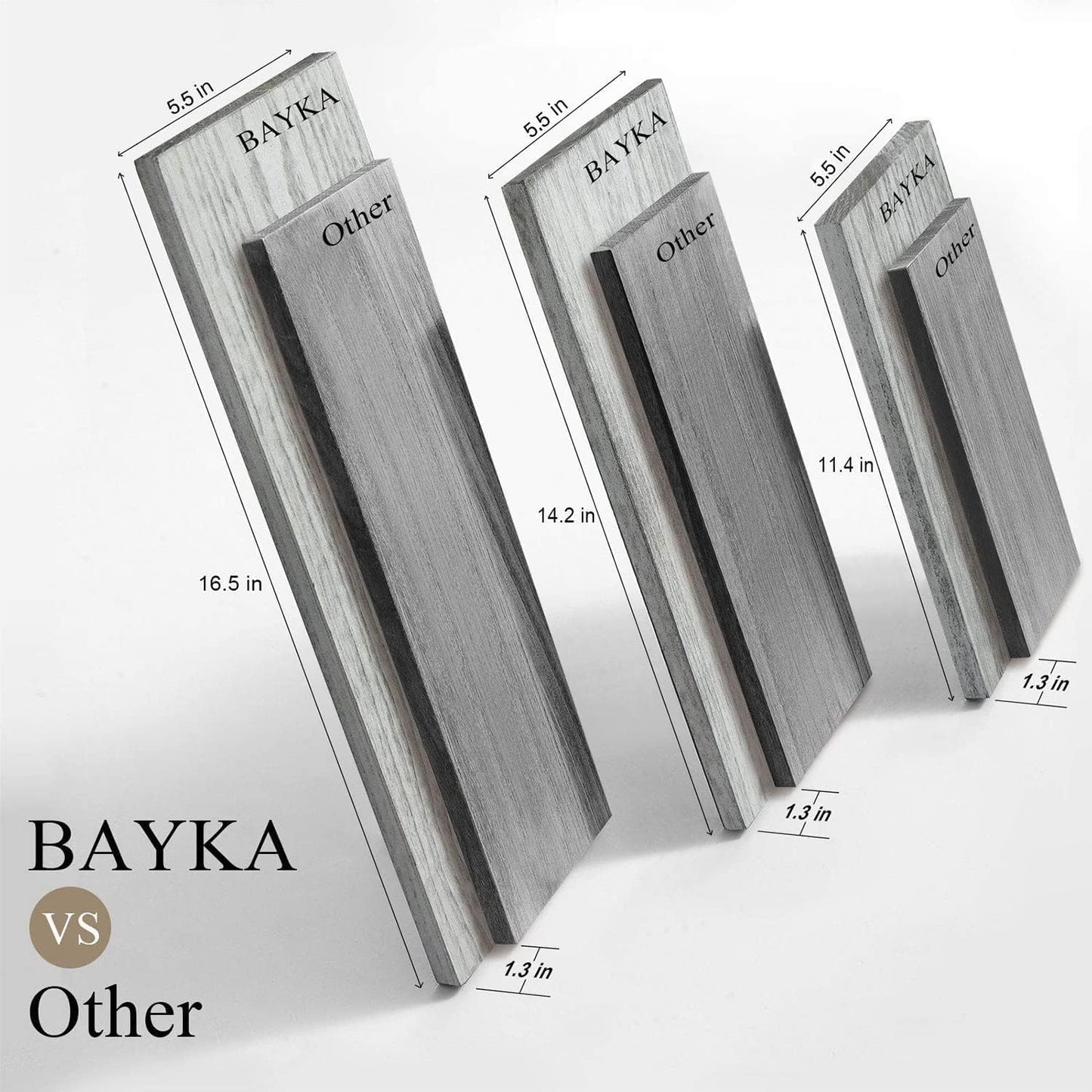 BAYKA Wall Shelves for Bedroom Decor, Floating Wall Shelves for Living Room Kitchen Storage, Wall