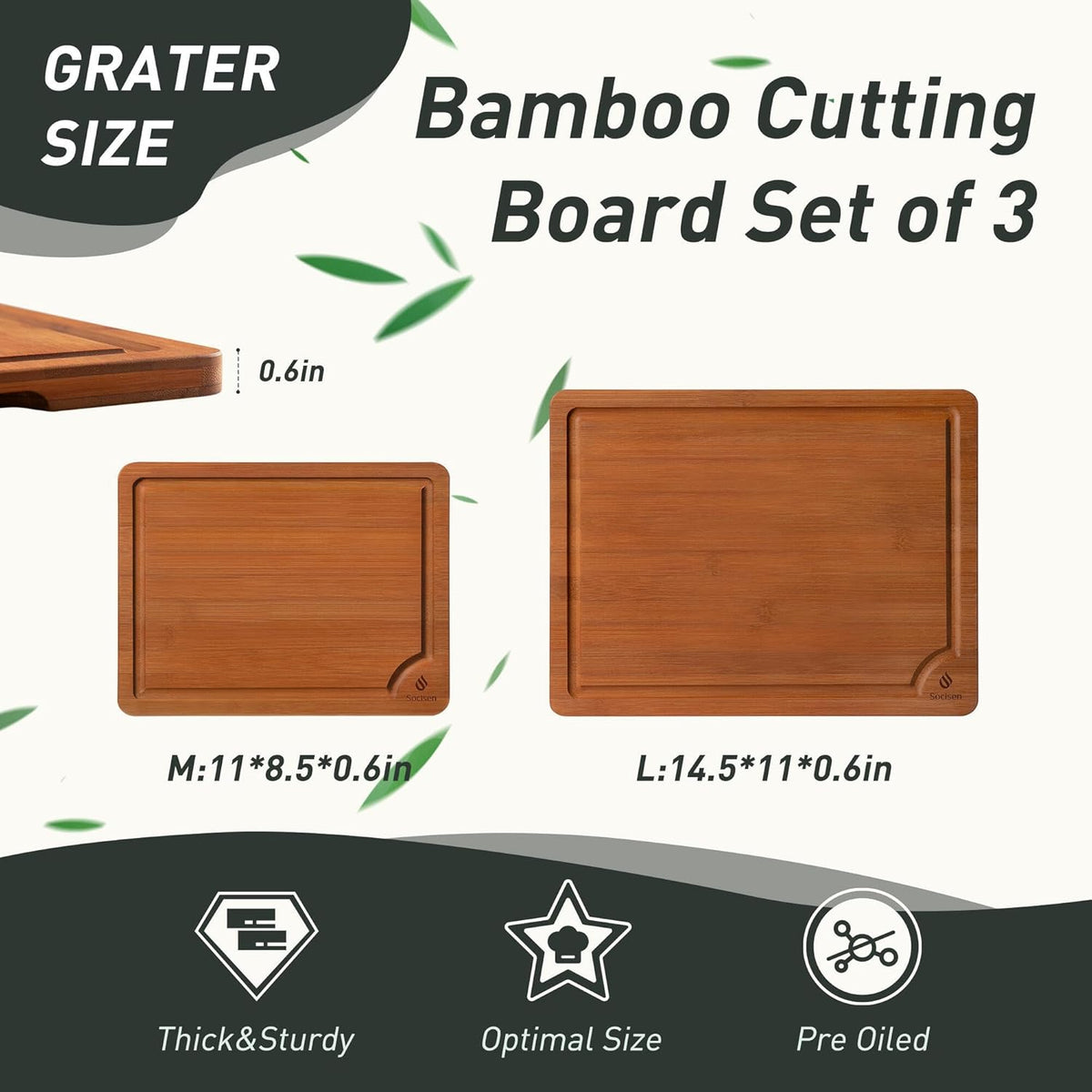 Bamboo Cutting Board Set Non Slip Feet Over Sink Day Gifts Best Mama Mommy Bonus Busy Mom Ever