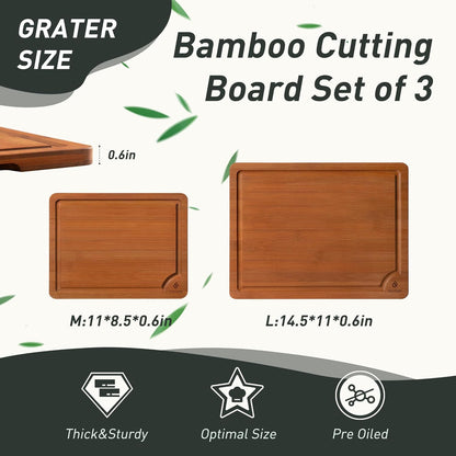 Bamboo Cutting Board Set Non Slip Feet Over Sink Day Gifts Best Mama Mommy Bonus Busy Mom Ever