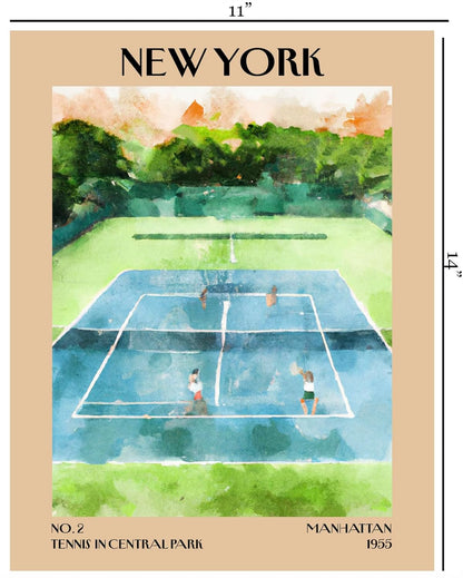 Retro Vintage New York Wall Art Print - 11x14 Unframed Poster - New York City Souvenirs, Cute