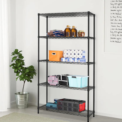 5 Tier Wire Shelving Unit 72"x36"x14"Storage Shelves Metal Wire Shelf Storage Rack Adjustable