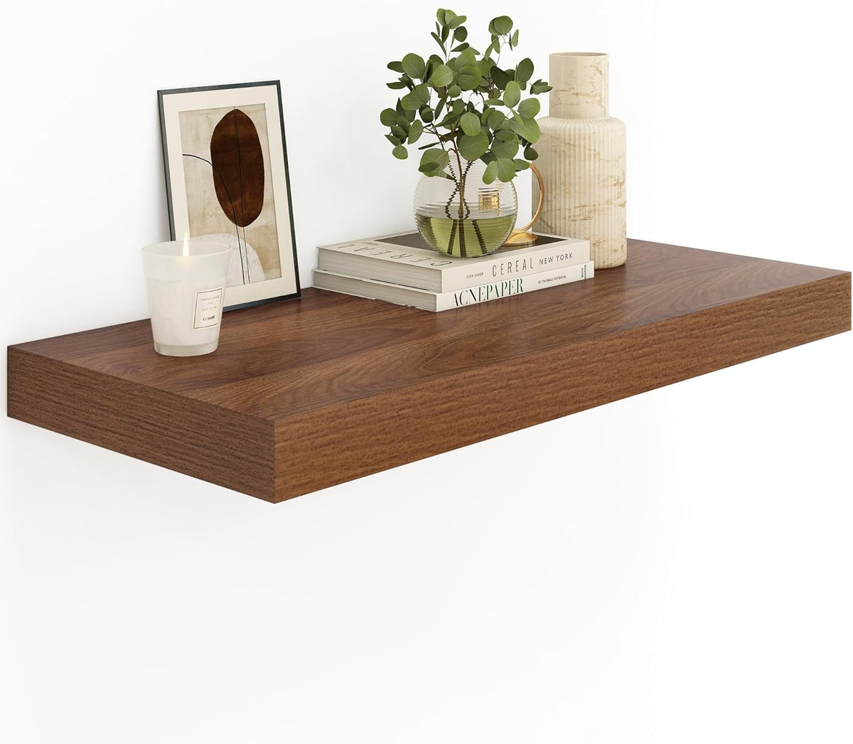 Heimlove 12" Deep Floating Shelves for Wall, 24 Inch Wall Shelf Bathroom Shelves Set of 1, Wall