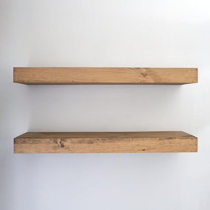 Modern Floating Shelves 3 Inches Thick for Wall, Wide Shelves for Kitchen, Living Room, Bedroom