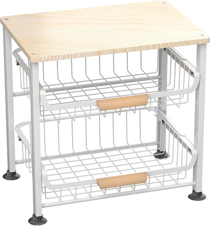 3-Layer Kitchen Fruit Storage Basket Snack Rack, countertop Storage Rack, Stackable Storage Rack