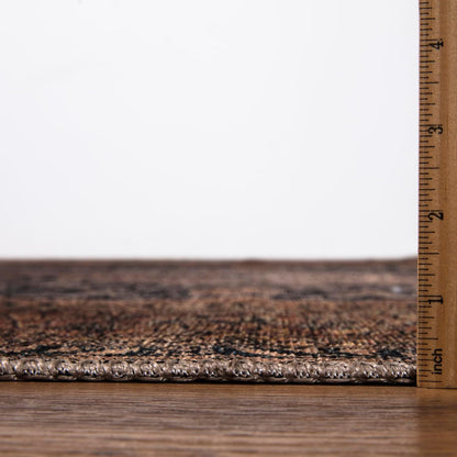 Keen Home Design 4x6 Rug - Machine Washable Area Rug with Non-Slip Backing, Ideal for Living Room