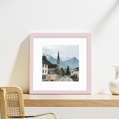 Vittanly 12x12 Picture Frame Set of 9 - Display 8x8 Photos with Mat or 12x12 Without Mat, Wall