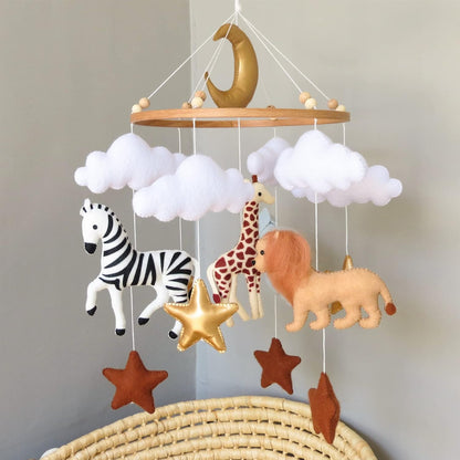 Safari Mobile for Crib Safari Baby Crib Mobile for Boys Girls Animal Baby Mobile for Crib Nursery