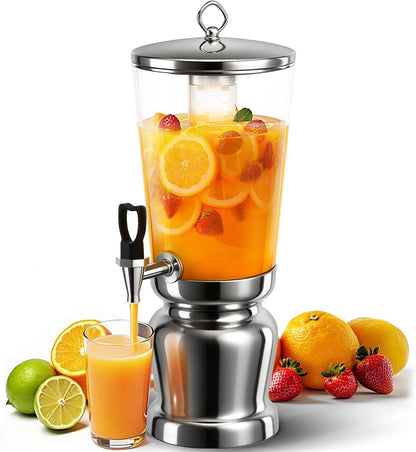 WantJoin Beverage Dispenser With Stand -2 Gallon Beverage Dispenser Drink Dispenser w/Upgraded Dual