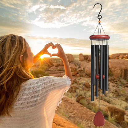 Large Aluminium Wind Chimes Outside, Soothing Melodic Memorial Sympathy Wind Chime, Suitable