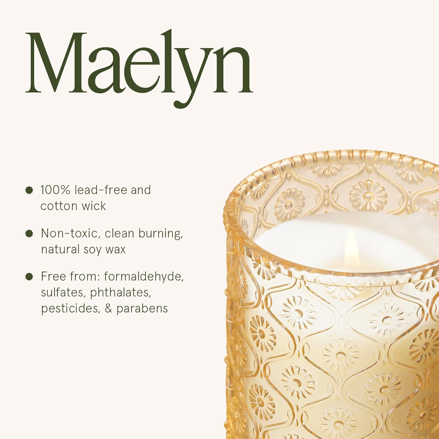 LA JOLIE MUSE Tahitian Lychee Candle - Lychee, Melon, Pineapple | 6 oz Natural Soy Wax | 40 Hours