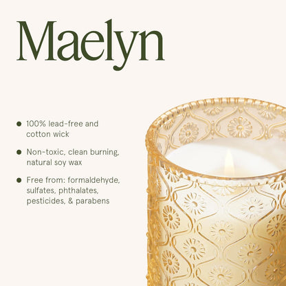 LA JOLIE MUSE Tahitian Lychee Candle - Lychee, Melon, Pineapple | 6 oz Natural Soy Wax | 40 Hours