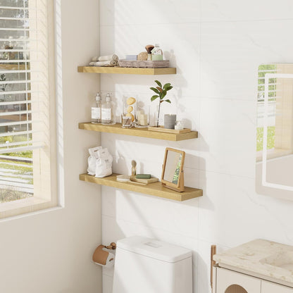 Floating Shelves Wall Shelf 30 Inch Long, Rustic Wood Bathroom Shelves 30 Inch, Farmhouse Home
