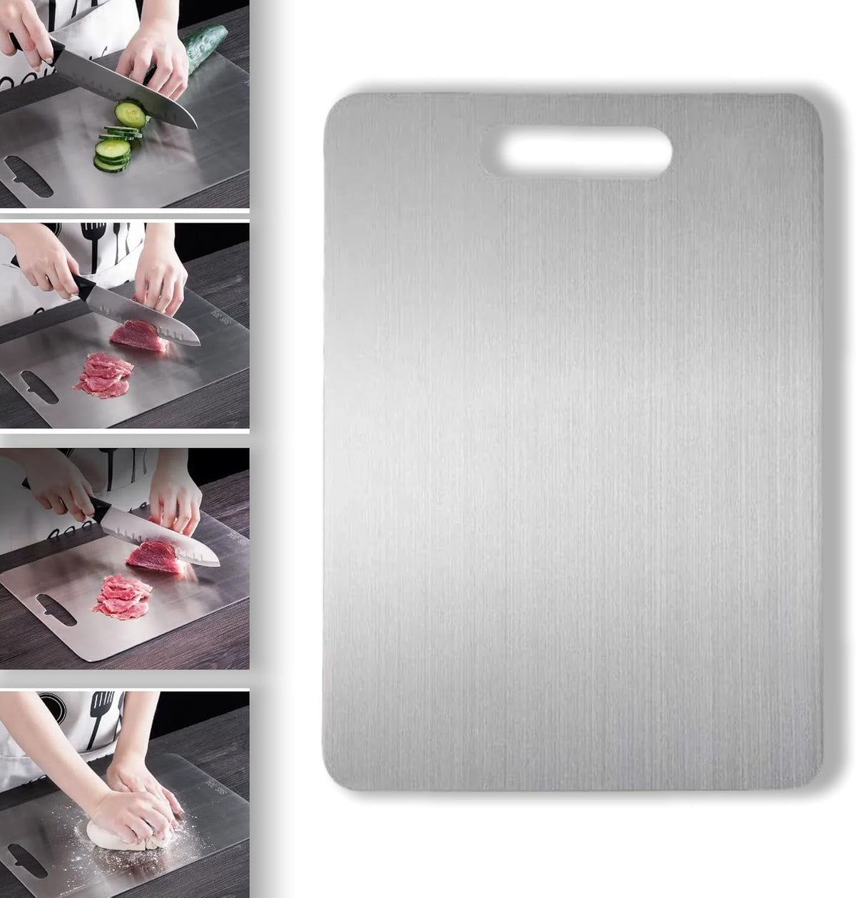 Titanium Cutting Board, New Upgrade Pure Titanium Cutting Boards for Kitchen,Food Grade 316